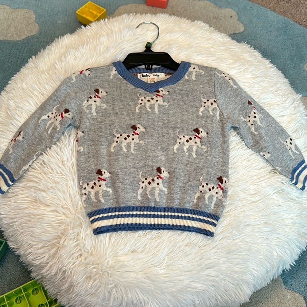 NWT 9-12m Dalmatian Sweater